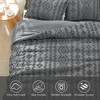 Amelie Home Textured Boho Comforter Set, Soft Lightweight Bedding with Rustic Diamond Design - 2 of 4