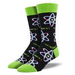 Novelty Socks 16.0" Lemme Atom Mens Crew Science Atomic Socksmith  -  Socks
