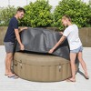 SaluSpa 77x28 Inch EnergySense DuraPlus Waterproof Round Thermal Spa Cover, Gray - 2 of 4