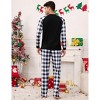 Christmas Pajamas Set for Men Plaid Printed Long Sleeve Holiday Sleepwear Soft Warm Xmas Mens Pjs - 4 of 4