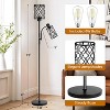 ROTTOGOON 68" Floor Lamp Dimmable Industrial 3 Light Rustic Standing Tall Lamp with 3 x 6W LED Bulbs for Living Room Bedroom Office 1-Pack - 3 of 4