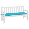 vidaXL Bench Cushion Outdoor Water Repellent Bench Cushion Pad Oxford Fabric - Turquoise 59.1" x 19.7" x 2.8" - 3 of 4