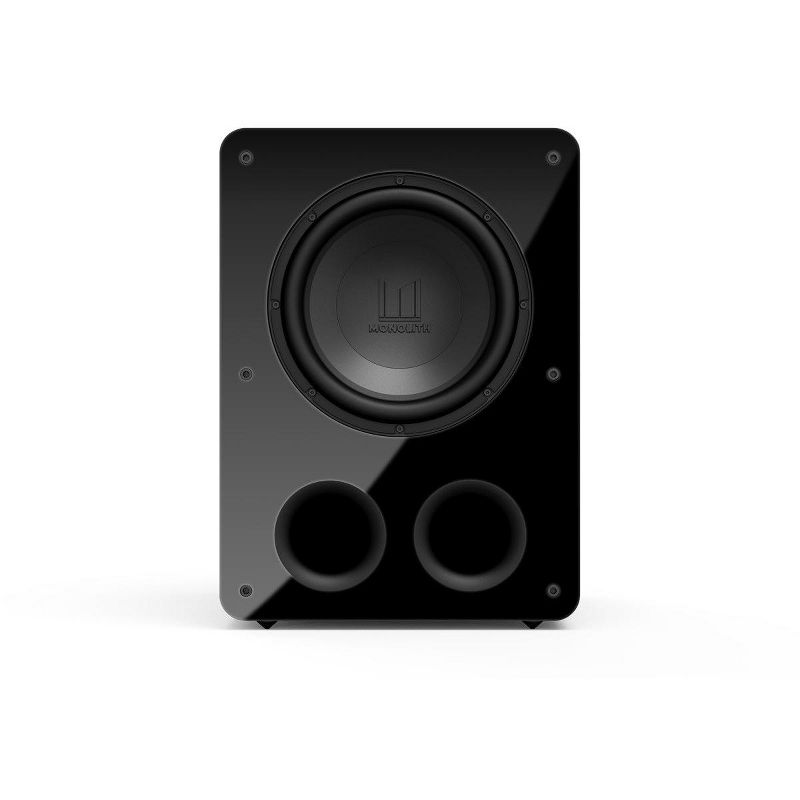 Monolith M-12 V2 12in THX Certified Ultra 500 Watt Powered Subwoofer, Massive Output, Low Distortion, Vented HDF Cabinet, 3 of 6