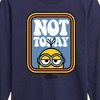 Boys' - Despicable Me Minions - Not Today Long Sleeve Graphic T-Shirt - 2 of 4