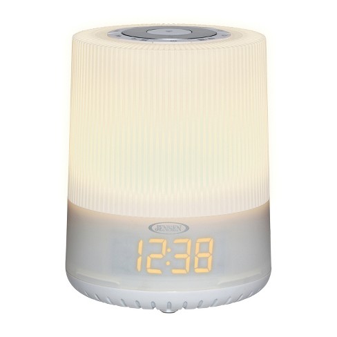 JENSEN JCR-360 Mood Lamp FM Digital Dual-Alarm Clock Radio with Nature Sounds - image 1 of 2
