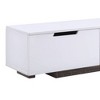 95" Orion Tv Stand: High Gloss, Rustic Oak, 3 Drawers, Extendable - Acme Furniture - 2 of 4