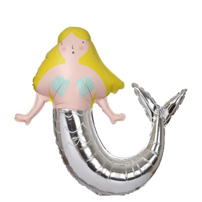 Meri Meri - Mermaid Mylar Balloon - Balloons and Balloon Accessories - 1ct