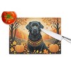 NEW Black Labrador Retriever Fall Glass Cutting Board Decorative Tempered Glass Kitchen Cutting and Serving Board Large Size Chopping Board - 3 of 4