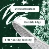 5x7 Green Christmas Tree Area Rug, Washable Low Pile Non-Slip Faux Wool Floor Carpet for Living Room Bedroom - 4 of 4