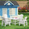 WestinTrends Malibu Kids 5-Piece HDPE Outdoor Square Patio Dining Table and Chairs Set - 2 of 4
