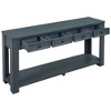 NicBex Entryway Table Console Table with Storage Drawers and Bottom Shelf Sofa Table for Living Room, Entryway, Hallway - 3 of 4