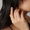 Set of 4 925 sterling silver rings, rust-resistant, exquisite, stylish, stackable, anniversary gift - 2 of 4