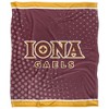 Iona College Logo Dots Silky Touch Blanket White 50x60 - 2 of 4
