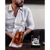 JoyJolt Atlas Crystal Modern Whiskey Decanter – 22 oz Small Liquor Decanter with Stopper - 4 of 4