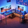 Bestier 59inch L Shaped Desk with Shelves Home Office Gaming Computer Desk - 2 of 4