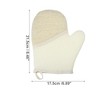Unique Bargains Shower Gloves for Bathroom 8.46"x6.89" Yellow White 1 Pc - 4 of 4