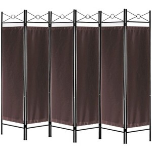 Legacy Decor Metal and Woven Fabric Room Divider with Two Way Hinges - 1 of 1