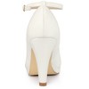 Allegra K Women's Back to College Round Toe Stiletto Heel Ankle Strap Pumps - 3 of 4