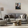 Stupell Industries Abe Lincoln with Cellphone Black Framed Floater Canvas Wall Art - 2 of 4