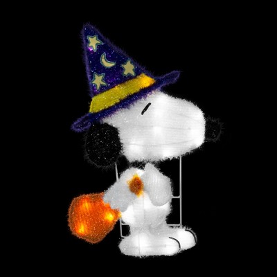 Peanuts 18in White LED Pre-lit Wizard Snoopy Halloween Decor