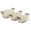 Cheung's Raphina Set of 3 Lined Wire Trays - Oval - 2 of 4