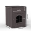 Kumasinova Cozy Wooden Cat House with Drawer,Side Table Indoor Cat Furniture,Cat Houses for Indoor Cats,Pet House Cat Litter Box Enclosure - 2 of 4
