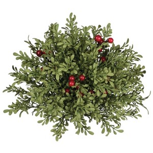 Sullivans Mini Leaf Berry 1/2 Orb Decorative Filler 4.5"H Green - 1 of 1