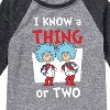 Boys' - Dr. Seuss - I Know A Thing Or Two School Raglan Graphic T-Shirt - 2 of 4