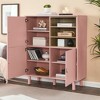 KTMBDW Modern Floor Storage Cabinet with Shelf and Double Door Rust Proof, Living Room Modern Home Furniture Storage Organizer Cabinet - 3 of 4