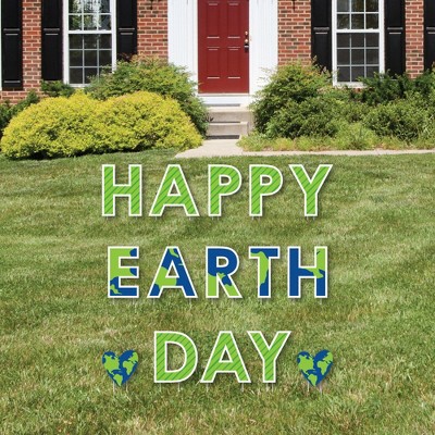 Big Dot of Happiness Happy Earth Day - Yard Sign Outdoor Lawn Decorations - Save the Planet Yard Signs - Happy Earth Day