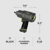 Intradin Import and Export Master Mechanic Pneumatic Powered Impact Wrench with Rubber Hand Grip and Aluminum Housing for Tools and Home Improvement - 3 of 4
