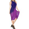 LA LEELA Summer Beachwear Sarong Swimsuit Coverups for Women Chiffon Long Beach Tie Wraps Skirt Swim Cover Up Sheer Scarf One Size Blue,Solid - 3 of 4