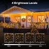 Itopfox 32.8ft 502 LED Icicle Lights 8 Modes Timer Remote Control Waterproof Connectable for Roof Yard Fence Balcony Christmas Indoor - 2 of 4