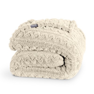 Cozy Faux Shearling Bed Blanket by Bare Home