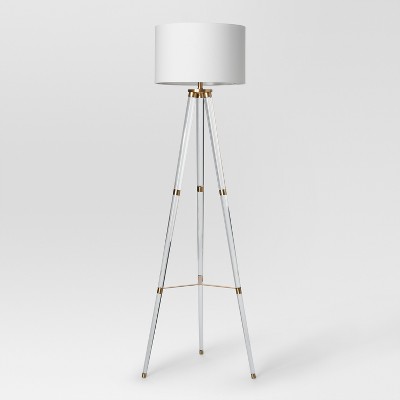 pink tripod floor lamp