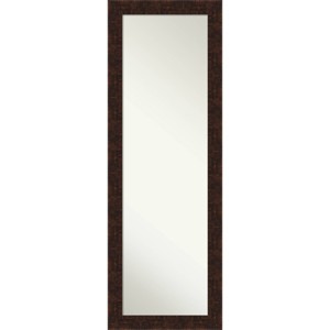 18" x 52" William Narrow Framed Full Length on the Door Mirror Bronze - Amanti Art: Polystyrene Frame, No Assembly Required - 1 of 4