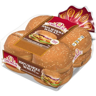Oroweat 100%Whole Wheat Hamburger Buns - 16oz