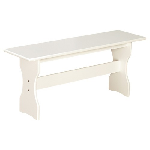 Nook Bench Wood/Antique White - TMS