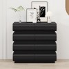 VYNXARIA Modern Bedroom Essential: Handle - Free Black 8 Drawer Dresser with Abundant Storage - 2 of 4
