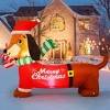 Paaaawaters 5 FT Christmas Inflatables Dog Outdoor Decorations Dachshund Dog Blow Up Yard Christmas with Built-in LEDs - 3 of 4