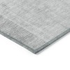 Silver Gray And Beige Geometric Washable Indoor Outdoor Area Rug - 4 of 4