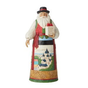 Jim Shore 7.25 In Baltic Season's Greetings Heartwood Creek Santa Figurines - 1 of 3