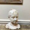Slickblue Hand Cast Concrete Figurine, Young Girl Statue, Indoor/Outdoor Decor, Natural Finish, 6.3"x5.5"x7.9" - 4 of 4