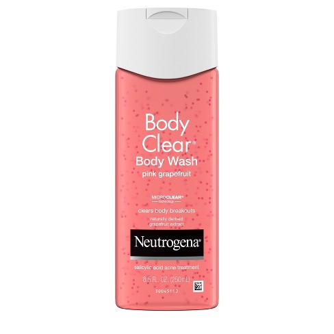Neutrogena Body Clear Pink Grapefruit Acne Body Wash with Vitamin C for Body Breakouts - 8.5 fl oz - image 1 of 4