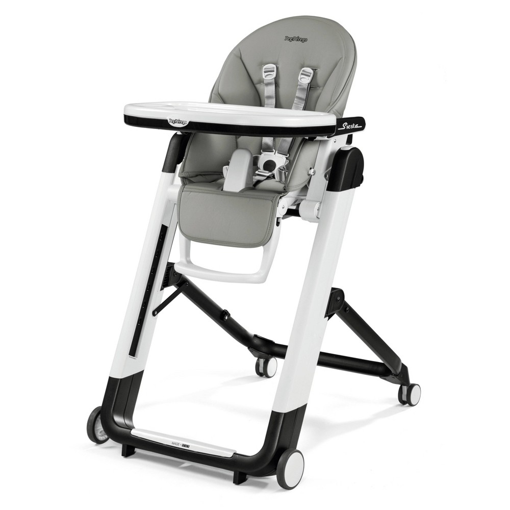 Peg Perego Multi-Functional Compact Folding High Chair - Ice -  88482334