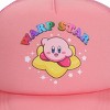 Kirby Warp Star Men's Pink Foam Trucker Hat - 3 of 4