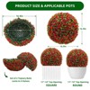 Artificial Topiary Balls Set of 2, Flower Topiary Balls Decorative Balls for Outdoor and Indoor, Wedding Decoration - 2 of 4