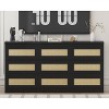 9 Drawer Dresser for Bedroom, Farmhouse Rattan Dressers & Chests of Drawers with Charging Station, Wooden Storage Organizer - 4 of 4