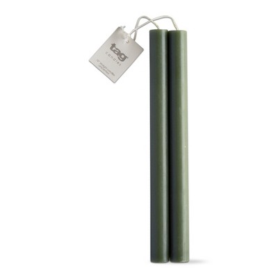 tag Straight Taper Paraffin Wax Candle Set Of 2