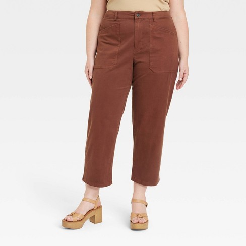 Women's High-rise Corduroy Wide Leg Jeans - Universal Thread™ Brown 30 :  Target